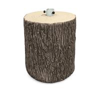 Base Tronco Marrone Per Albero Di Natale, Effetto Legno Ø32xH34cm Supporto 2731C