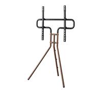 Base TV ""Design cavalletto"", 191 cm (75"), hteur var., asp. legno, noce