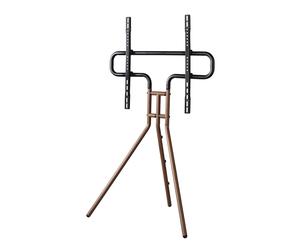 Base TV ""Design cavalletto"", 191 cm (75"), hteur var., asp. legno, noce