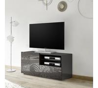 Base TV Piccola 1 anta 1 Cassetto MIRO colore nero