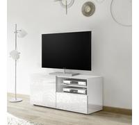 Base TV Piccola 1 anta e 1 Cassetto MIRO colore bianco