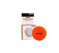 Base Unisex Puck I per Tutti i Rivestimenti e Le Temperature I Bambini e Gli Adulti I Inline e Street Hockey I Arancione, 7,5 cm