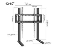 Base Universale For Supporto TV For Monitor A Schermo Piatto LCD Al Plasma Da 26''-80'', Braccio Di Montaggio Regolabile In Altezza, Carico DZX5(DZL7)