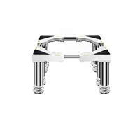 Base Universale per ripiano per Lavatrice, Regolabile in Lunghezza/Larghezza 45-65 cm, per asciugatrice e Frigorifero, Ripiani Alti, Preve (8 Gambe, 6