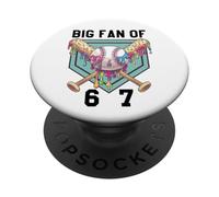 Baseball 67 Ice Cream Drip Baseball 6 7 Meme Baseball Player PopSockets PopGrip Adesivo