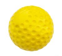 Baseball a lunga durata in PU con fossette progettate per le macchine da lancio per migliorare la pratica di battuta con colori vivaci come giallo, bianco e verde fluorescente per un migliore
