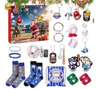 Baseball Advent - 2025 Christmas Baseball Advent, Ball Sports Countdown Calendar, 24 Days Sports Accessories | Sport Advents Countdown Calendar For Enthusiasts Players Team Members Christmas
