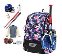 Baseball Ausrüstungstasche - Multifunktionale Schlägertasche Softball Rucksack Wasserfest Organizer Für Handschuhe Helme Schuhe Sport Baseball Softball Zubehör | für Spieler Training Freizeit