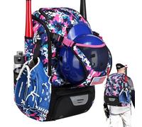 Baseball Backpack Bag | Waterproof Softball Bat Bag With Shoe Compartment, Helmet Holder & Fence Hook | Lightweight Sports Equipment Backpack For Bat, Glove, Ball & Training Gear