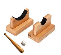 Baseball Bat Wall Mount - Wood Material | Bat Wall Mount | Baseball Bats Horizontal Rack | Decorative Display Holder For Bats In Home Office Gym and Daily Sports Equipment Storage Use