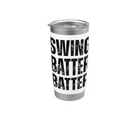 Baseball batter swing pastella Summer Fun Active Life Bicchiere termico in acciaio inox doppia parete
