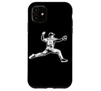Baseball Brocca a quattro cuciture Fastball Custodia per iPhone 11