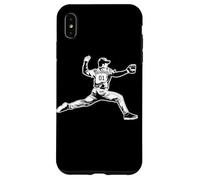 Baseball Brocca a quattro cuciture Fastball Custodia per iPhone XS Max