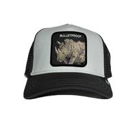 BASEBALL CAP BULLETPROOF RINOCERONTE BIANCO GRIGIO