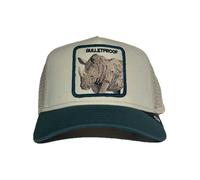 BASEBALL CAP BULLETPROOF RINOCERONTE BIANCO VERDE