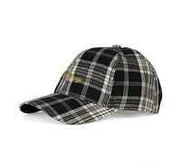 Baseball cap Pure Cotton Men's And Women's Plaid Korean Version all-Match Retro Outdoor