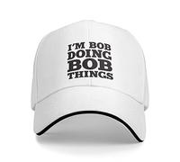 Baseball Cappelli I'm Bob Doing Bob Things Funny Saying Trucker Cappello Classic,Protezione UV Visiera Baseball per Campeggio Donna Pesca