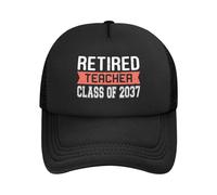Baseball Cappelli, Retired Teacher Class of 2037 Teachers Retirement Movimento Berretto Casuale, Regolabile Visiera Baseball per Uomo Tennis Esterna