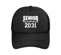 Baseball Cappelli, Senior Class of 2031 Cappucci da Golf Regolabile, Moda Visiera Baseball per Esterna Unisex Pesca