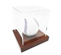 Baseball Case, Acrylic Clear Autographed Balls Display Box, Durable Baseball Holder Collectible, Perfect Showcasing Sports , Bedroom Living Room Dorm Apartment or Home Decor