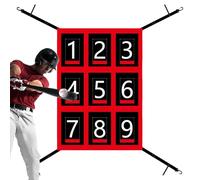 Baseball che colpisce la rete, lanciatore con una zona di digitazione - Rimbalzo target del target del softball | Pitching Net con 9 attrezzature di formazione softball da baseball regolabile dalla