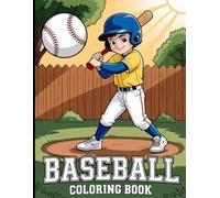 Baseball Coloring Book With Scenes From Home Run To Diving Catches