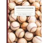 Baseball Composition Notebook College Ruled: Classic Journal for School, Practice, Notes, and Everyday Writing