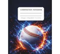 Baseball Composition Notebook College Ruled: Electric Energy Sports Journal for School, Practice, Players & Fans