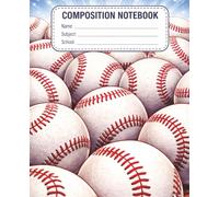 Baseball Composition Notebook: College Ruled Notebook for Students, Baseball Players, and Fans