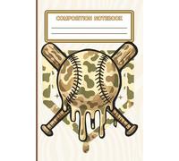 Baseball Composition Notebook: Cool Sports-Themed Notebook for Boys, Students & Baseball Fans | 6 x 9 Inch | 120 Lined Pages