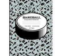 Baseball Composition Notebook: Wide Ruled Journal, Diary or Sketchbook , Notebook for Kids, Students and Teens, Perfect for School, College, Work and Home for Whiting, Journaling and Note