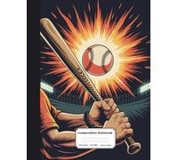 Baseball Composition Notebook: Wide Ruled Journal, Diary or Sketchbook , Notebook for Kids, Students and Teens, Perfect for School, College, Work and Home for Whiting, Journaling and Note