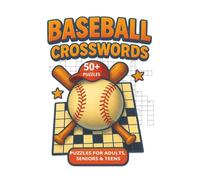 Baseball Crosswords: Crossword Puzzles with Easy to Read Print about Baseball, Sport, Trivia and More | 6x9 inches, 120 pages | 50+ Puzzles... Gift for Vacations, Relaxation and Free Time