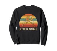 Baseball Crypto Sport Fan Sats Colpisce BTC Minatore Bitcoin Felpa