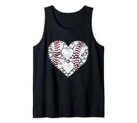 Baseball Cuore Amore Gioco Sport Fan Giornata del Gioco Canotta