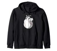 Baseball Cuore Amore Sport Passione Felpa con Cappuccio