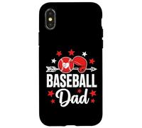 Baseball Dad Baseball Festa del papà Baseball Player Uomini Custodia per iPhone X/XS