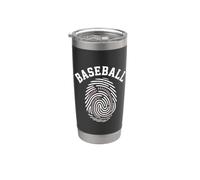 Baseball DNA Baseball è nel mio gioco divertente impronte digitali Bicchiere termico in acciaio inox doppia parete