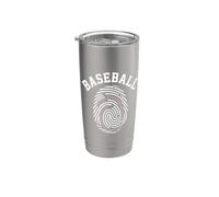 Baseball DNA Baseball è nel mio gioco divertente impronte digitali Bicchiere termico in acciaio inox doppia parete