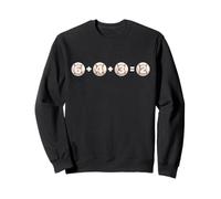 Baseball Double Play 6 4 3 2 Matematica Ispirata al Softball Felpa