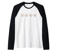 Baseball Double Play 6 4 3 2 Matematica Ispirata al Softball Maglia con Maniche Raglan