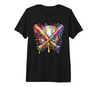 Baseball Drip Ice Cream Abbigliamento Gioventù Drip Baseball Ragazzi Bambino Maglietta Premium