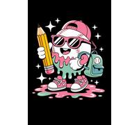 Baseball Drip Ice Cream Back To School First Day Notebook: Perfect for note-taking, planning, work, travel, idea jotting, habit tracking, 120 Pages, Medium 6 x 9 Inches