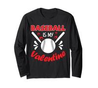 Baseball è Il Mio San Valentino Felice San Valentino Maglia a Manica