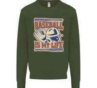 Baseball È La Mia Vita Felpa Per Bambini