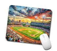 Baseball Game At The Stadium Mousepad Durevoli Tappetino per Mouse Piccolo Mouse Pad for Ufficio Gaming Laptop 25X30Cm
