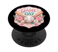 Baseball Game Day Fan Amante Giocatore Coach Spettatore Donne PopSockets PopGrip Adesivo