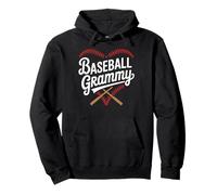 Baseball Grammy with Bats and Heart Design Felpa con Cappuccio
