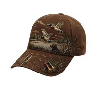 Baseball Hat | Breathable Headwear With Mallard & Retriever Artwork Vintage
