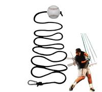 Baseball Hitting Trainer, Hangable Baseballs Training Aid Rope System, Indoor Outdoor Skill Practice Equipment for Backyard, Playground, Home, Yard, and Team Training with Friends